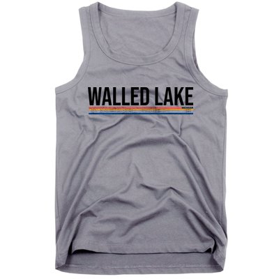 Walled Lake Michigan Retro Tank Top