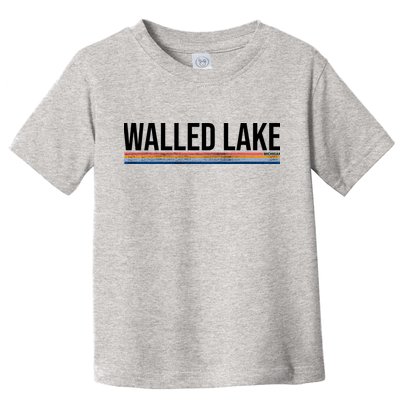 Walled Lake Michigan Retro Toddler T-Shirt