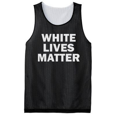 White Lives Matter All Lives Matter Black White Color Mesh Reversible Basketball Jersey Tank