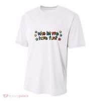 Who Let Me Have Fun Youth Performance Sprint T-Shirt