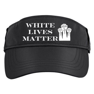 White Lives Matter Adult Drive Performance Visor