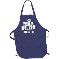 White Lives Matter Civil Rights Equality Full-Length Apron With Pockets