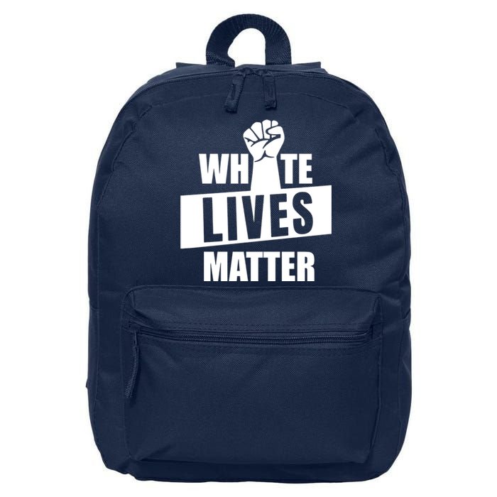 White Lives Matter Civil Rights Equality 16 in Basic Backpack