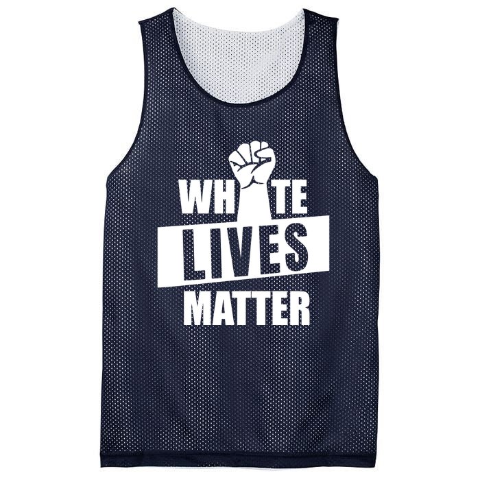 White Lives Matter Civil Rights Equality Mesh Reversible Basketball Jersey Tank