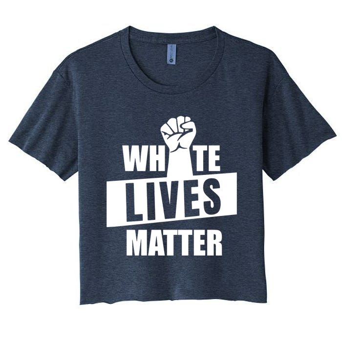 White Lives Matter Civil Rights Equality Women's Crop Top Tee