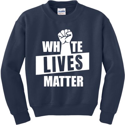 White Lives Matter Civil Rights Equality Kids Sweatshirt