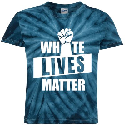 White Lives Matter Civil Rights Equality Kids Tie-Dye T-Shirt