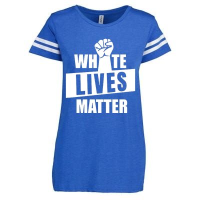 White Lives Matter Civil Rights Equality Enza Ladies Jersey Football T-Shirt