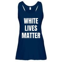 White Lives Matter Ladies Essential Flowy Tank