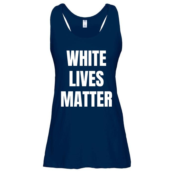 White Lives Matter Ladies Essential Flowy Tank