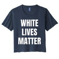 White Lives Matter Women's Crop Top Tee