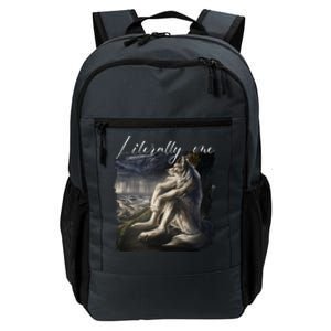 Wolf Literally Me Funny Meme Daily Commute Backpack