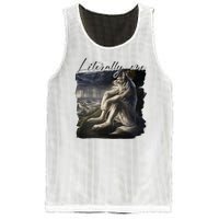 Wolf Literally Me Funny Meme Mesh Reversible Basketball Jersey Tank