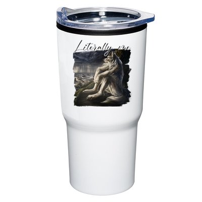 Wolf Literally Me Funny Meme Tumbler