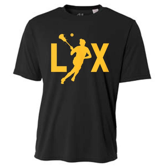 Women Lax Mom Lacrosse Player Mama Team Lacrosse Gift Cooling Performance Crew T-Shirt