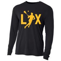 Women Lax Mom Lacrosse Player Mama Team Lacrosse Gift Cooling Performance Long Sleeve Crew