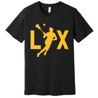 Women Lax Mom Lacrosse Player Mama Team Lacrosse Gift Premium T-Shirt