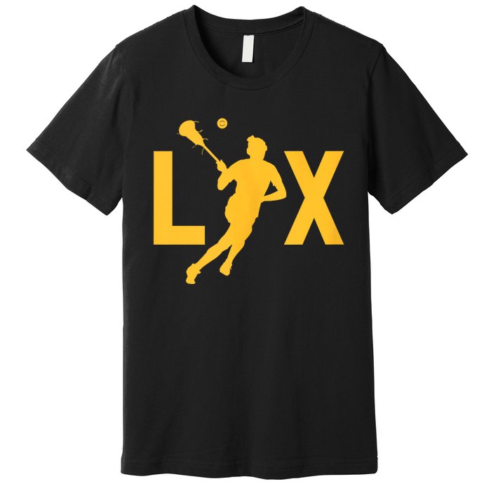 Women Lax Mom Lacrosse Player Mama Team Lacrosse Gift Premium T-Shirt