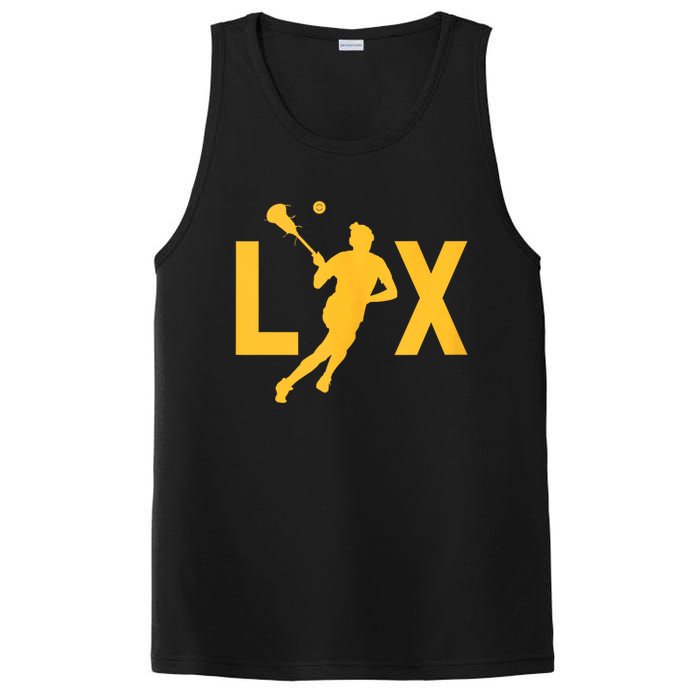 Women Lax Mom Lacrosse Player Mama Team Lacrosse Gift PosiCharge Competitor Tank