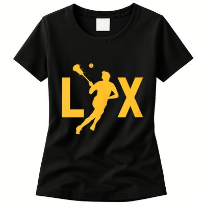 Women Lax Mom Lacrosse Player Mama Team Lacrosse Gift Womens T-Shirt