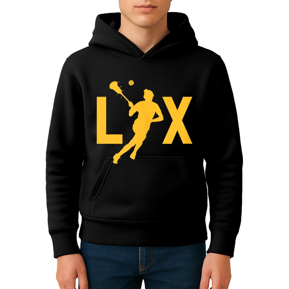 Women Lax Mom Lacrosse Player Mama Team Lacrosse Gift Kids Hoodie