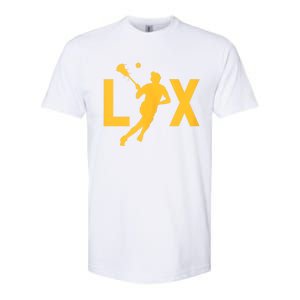 Women Lax Mom Lacrosse Player Mama Team Lacrosse Gift Softstyle CVC T-Shirt