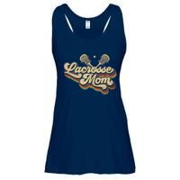 Womens Lacrosse Mom Vintage Retro Lacrosse Stick Sun Gift Ladies Essential Flowy Tank