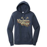 Womens Lacrosse Mom Vintage Retro Lacrosse Stick Sun Gift Women's Pullover Hoodie