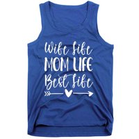 Wife Life Mom Life Best Life Great Gift Wife Mom Boss Mom Life Funny Gift Tank Top