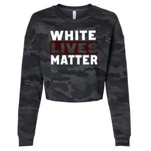 White Lives Matter Cropped Pullover Crew