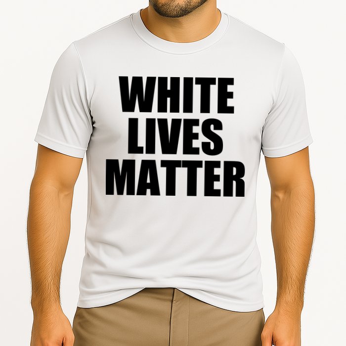 White Lives Matter Cooling Performance Crew T-Shirt