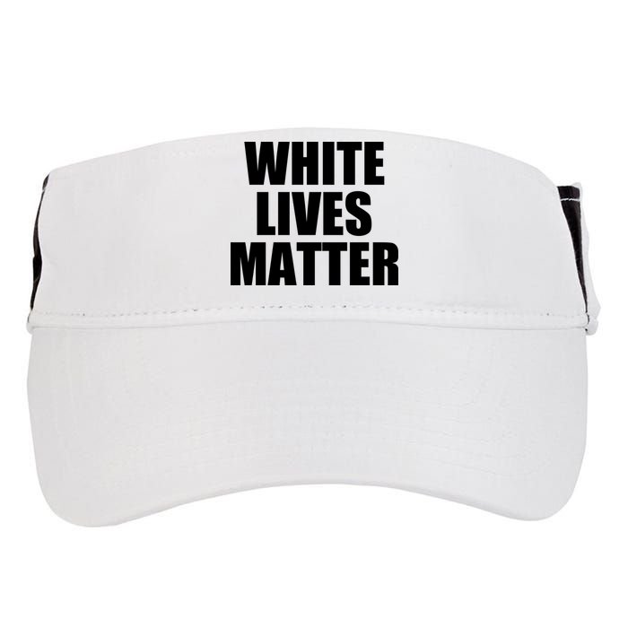 White Lives Matter Adult Drive Performance Visor