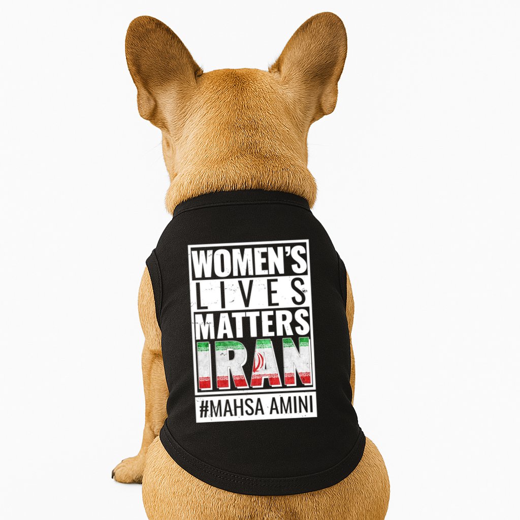 Women's Lives Matter IRAN #Mahsa Amini Doggie Tank