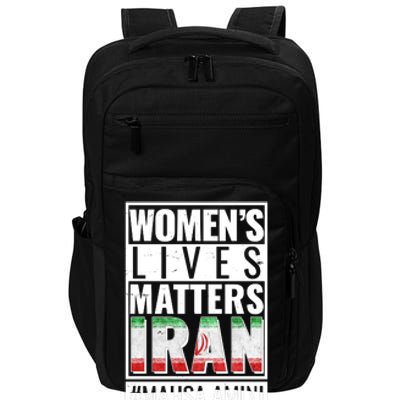 Women's Lives Matter IRAN #Mahsa Amini Impact Tech Backpack