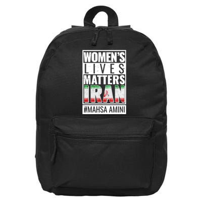 Women's Lives Matter IRAN #Mahsa Amini 16 in Basic Backpack