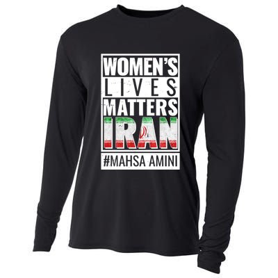 Women's Lives Matter IRAN #Mahsa Amini Cooling Performance Long Sleeve Crew