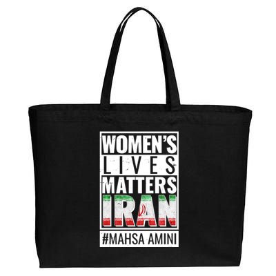 Women's Lives Matter IRAN #Mahsa Amini Cotton Canvas Jumbo Tote