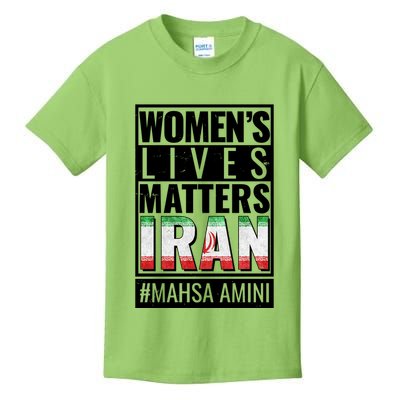 Women's Lives Matter IRAN #Mahsa Amini Kids T-Shirt