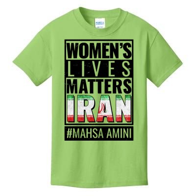 Women's Lives Matter IRAN #Mahsa Amini Kids T-Shirt