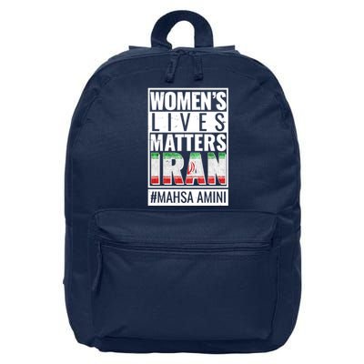 Women's Lives Matter IRAN #Mahsa Amini 16 in Basic Backpack