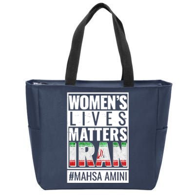 Women's Lives Matter IRAN #Mahsa Amini Zip Tote Bag