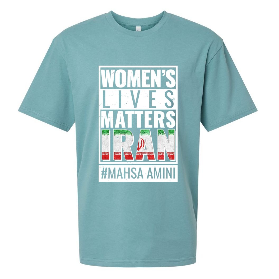 Women's Lives Matter IRAN #Mahsa Amini Sueded Cloud Jersey T-Shirt