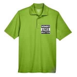 Wo's Lives Matter Meaningful Gift Men's Origin Performance Pique Polo