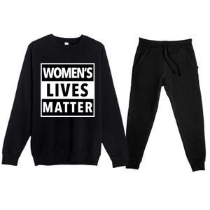 Wo's Lives Matter Meaningful Gift Premium Crewneck Sweatsuit Set