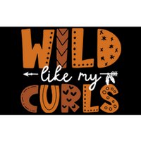 Wild Like My Curls Toddler Girls Funny Curly Hair Bumper Sticker