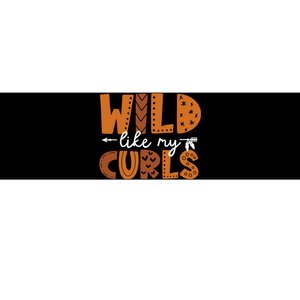 Wild Like My Curls Toddler Girls Funny Curly Hair Bumper Sticker