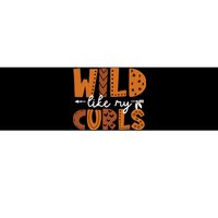 Wild Like My Curls Toddler Girls Funny Curly Hair Bumper Sticker