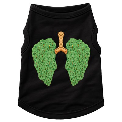 Weed Lung Marijuana Funny Doggie Tank