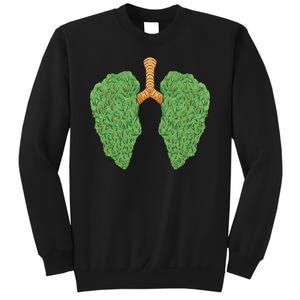 Weed Lung Marijuana Funny Sweatshirt