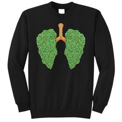 Weed Lung Marijuana Funny Sweatshirt